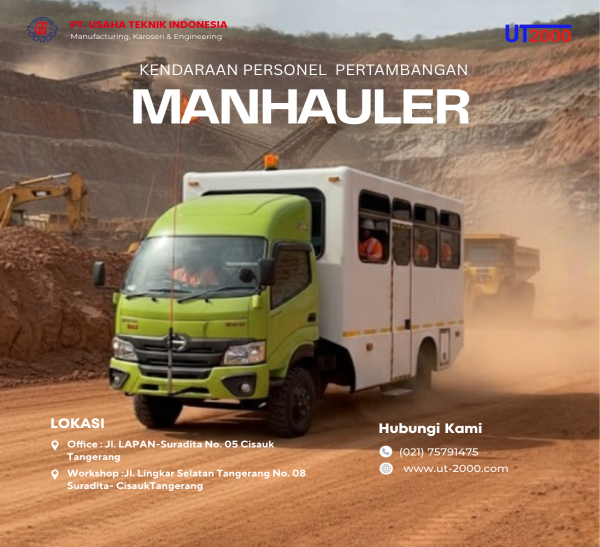 Manhauler Karoseri UT2000 | PT Usaha Teknik Indonesia